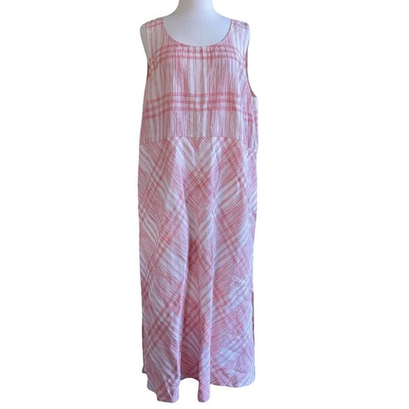 J Jill Love Linen Plaid Maxi Dress - Picture 2 of 11